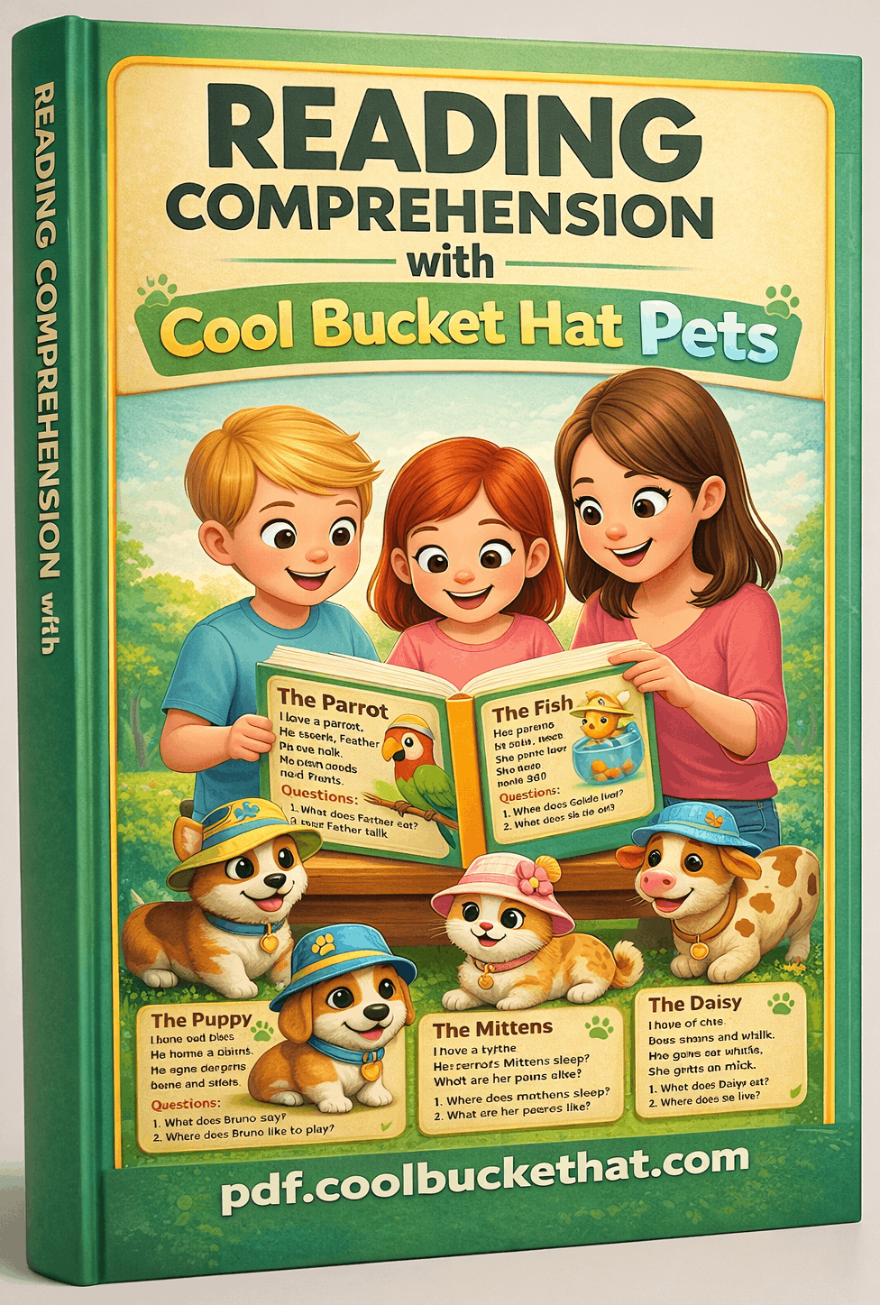 Reading Comprehension with Cool Bucket hat Pets